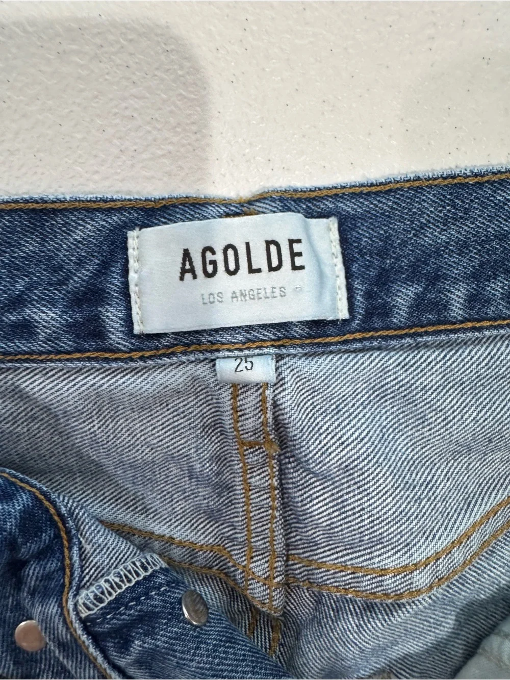 AGOLDE 90’s Pinch Waist Jeans Size 25 High Rise Straight Leg Distressed